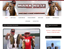 Tablet Screenshot of markrosefishing.com